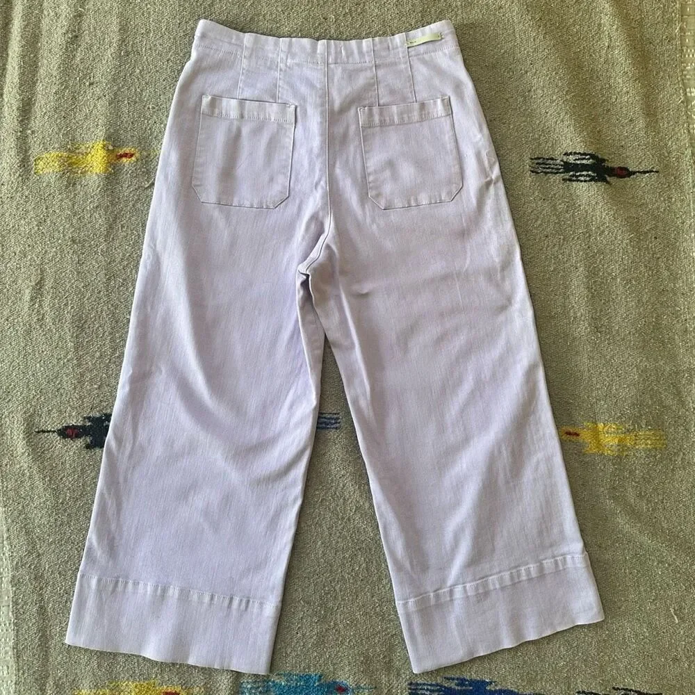 Pilcro Anthropologie Ultra High-Rise Wide-Leg Jeans in Lilac Size 27 - Picture 3 of 7